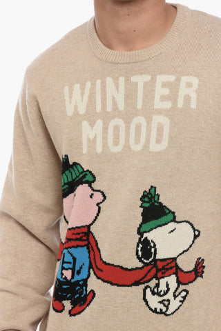 PEANUTS Wool Blend WINTER MOOD Crewneck Sweater