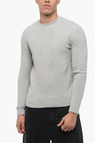 Crew Neck Cotton Neoprene Sweater
