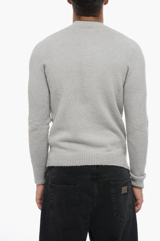 Crew Neck Cotton Neoprene Sweater