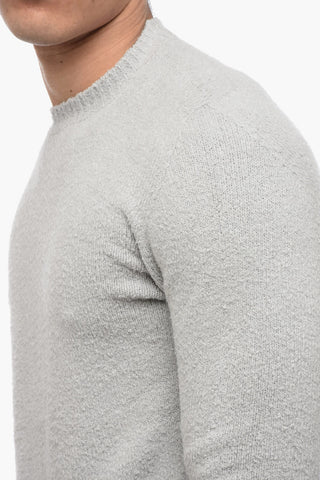 Crew Neck Cotton Neoprene Sweater