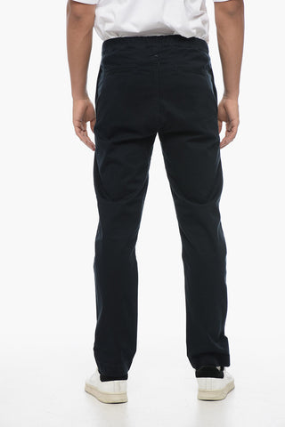 Pantaloni Chino in Cotone Stretch con Coulisse