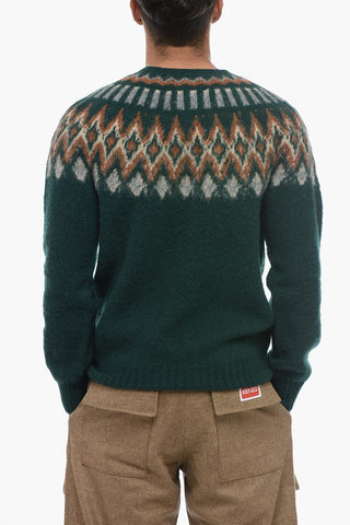 Fair-Isle Motif Wool FUTURE FANTASY Crew-neck Sweater