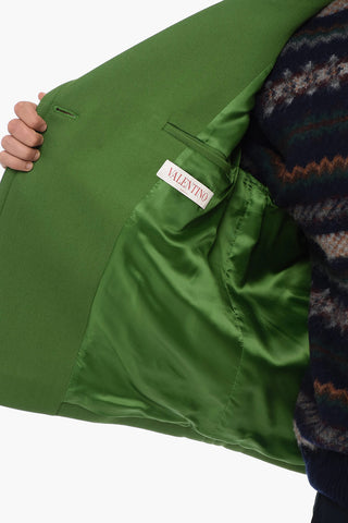 Box-Fit Wool Blend Double-breasted Peacoat