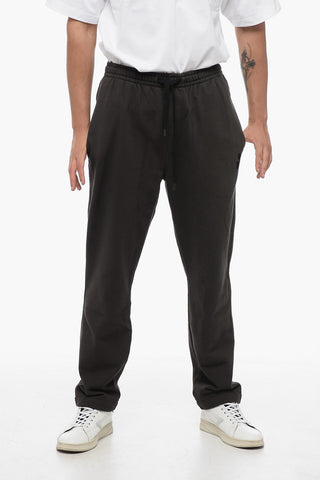 Brushed Cotton MAILESCO Sweatpants with Flocked Logo