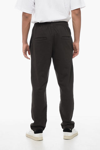 Brushed Cotton MAILESCO Sweatpants with Flocked Logo