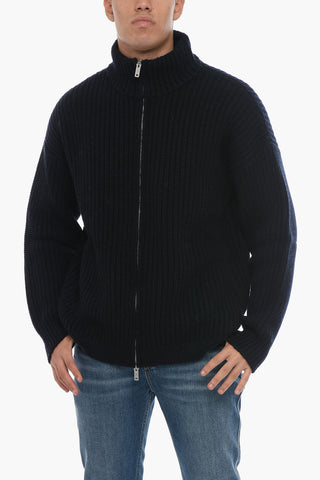 GA EMPORIO Pullover in Misto Lana con Full Zip