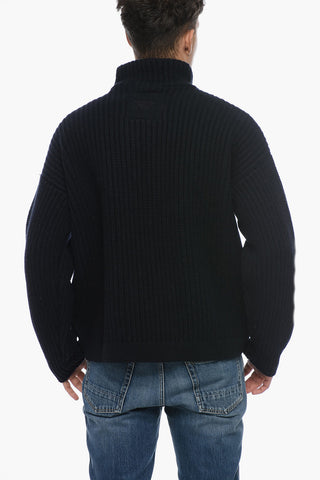 GA EMPORIO Pullover in Misto Lana con Full Zip