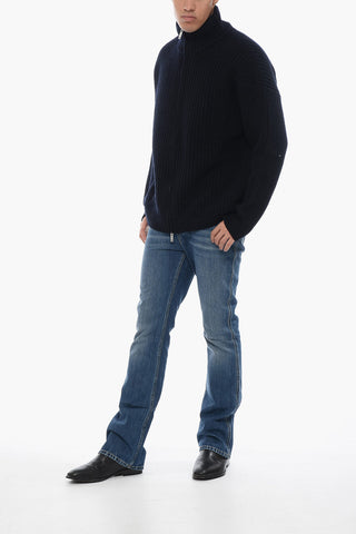 GA EMPORIO Pullover in Misto Lana con Full Zip