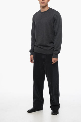 Crew Neck Pure Virgin Wool Sweater