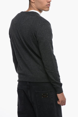 Maglia in Tinta Unita con Scollo a V