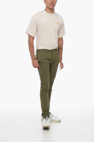 Pantaloni Chino Slim Fit in Cotone Stretch