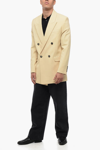 Blazer Doppiopetto Con Tasche Ad Aletta