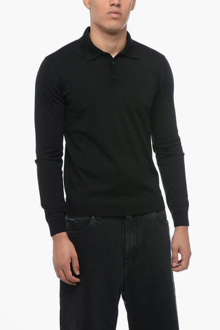 Maglia in Lana con Collo a Polo