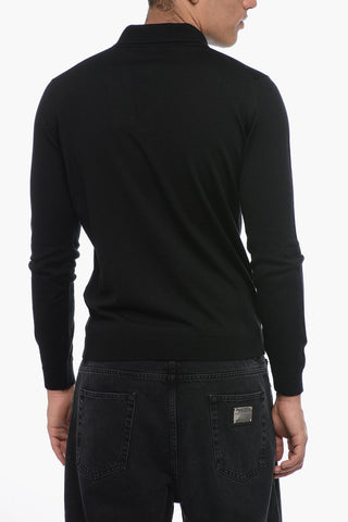 Maglia in Lana con Collo a Polo