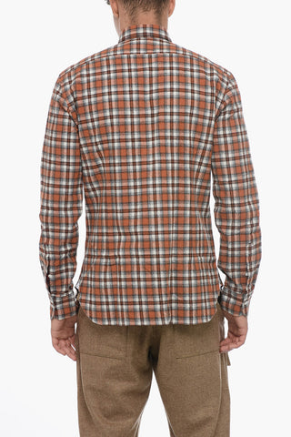 Checked Cotton Flannel Shirt