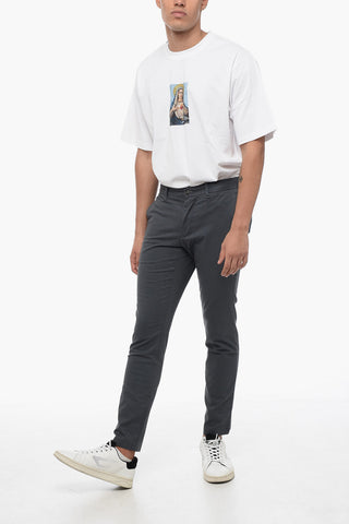 Stretch Cotton Slim Fit Chinos Pants