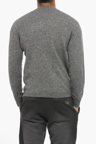 Maglia Girocollo in Misto Cammello