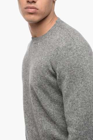 Maglia Girocollo in Misto Cammello