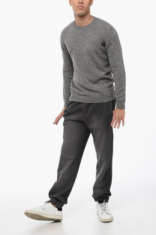 Maglia Girocollo in Misto Cammello