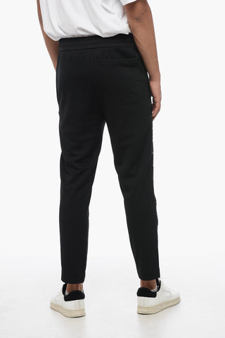 Nylon Trackpants with Side Studded Details