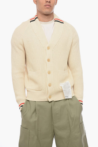 Cardigan Intrecciato con Tasche a toppa