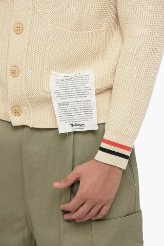 Cardigan Intrecciato con Tasche a toppa