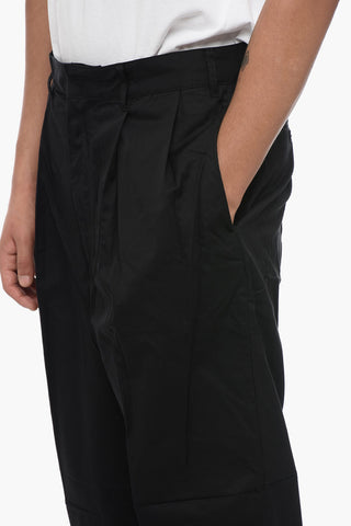 EMPORIO Double-pleated Cotton Chinos Pants