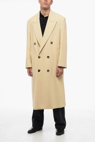 Wool Double-Breasted Coat