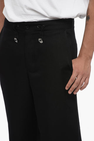 EMPORIO 3-Pocket Pants with Drawstringed Waist and Ankles