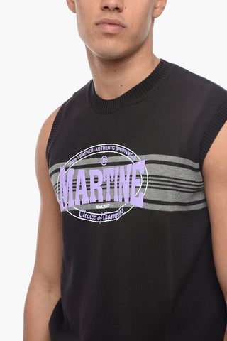 Gilet TEXAS in Maglia con Stampa Logo