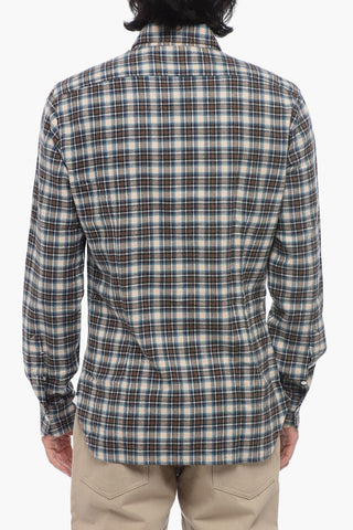 Checked Cotton Flannel Shirt