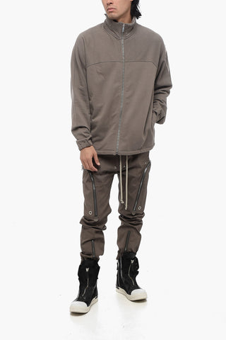 RICK OWENS X CHAMPION Mock Neck Sweatshirt with Extractable Hood