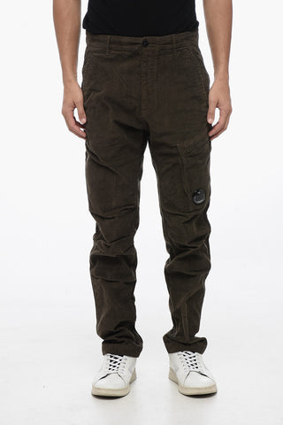 Pantaloni Cargo in Corduroy