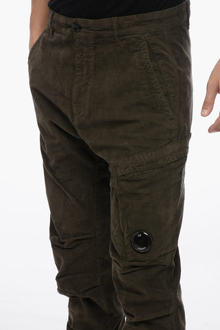 Pantaloni Cargo in Corduroy