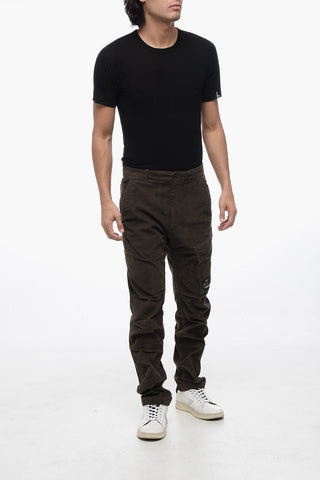 Pantaloni Cargo in Corduroy