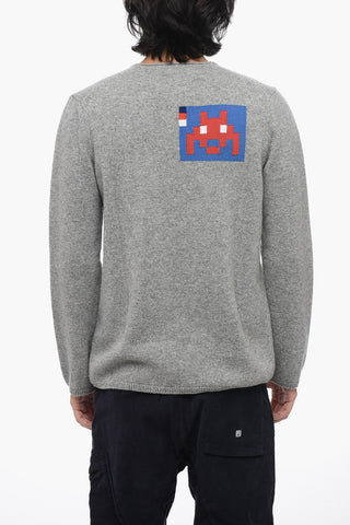 SHIRT Crew Neck PACMAN Wool Blend Sweater
