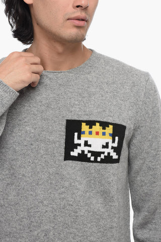 SHIRT Crew Neck PACMAN Wool Blend Sweater