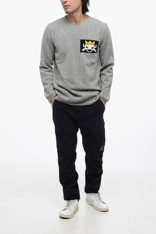SHIRT Crew Neck PACMAN Wool Blend Sweater
