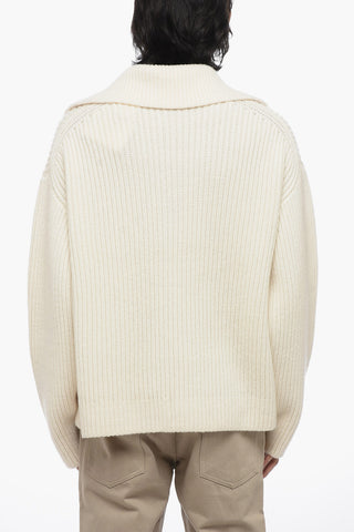 Maglione In Misto Cashmere Oversize-Fit Con Collo A Polo