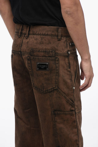 Vintage Washed Regular Fit Denims 24cm