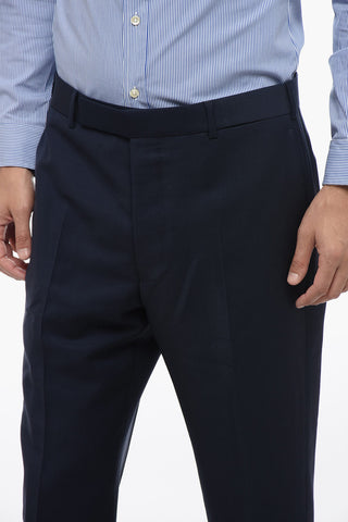 Pantaloni in Misto Mohair con Chiusura Nascosta