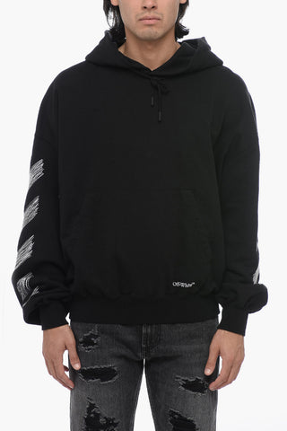 Felpa Hoodie in Cotone con Tasca a Toppa