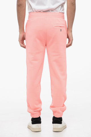 Joggers in Cotone Garzato con Logo in Applicazione