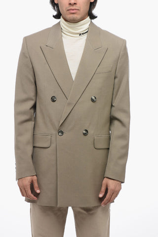 Blazer Doppiopetto Con Tasche Ad Aletta
