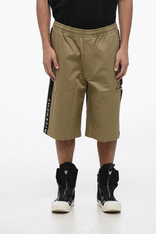 Cotton Shorts with Side Logoed Bands