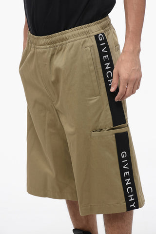 Cotton Shorts with Side Logoed Bands