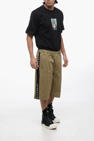 Cotton Shorts with Side Logoed Bands