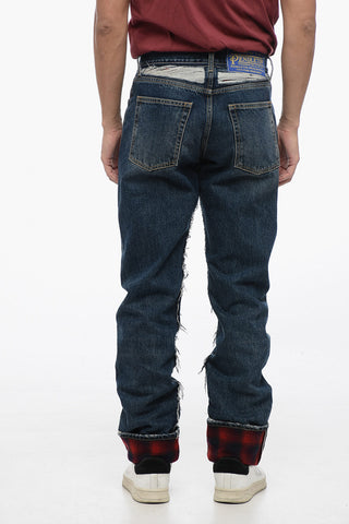 MM8 PENDLETON Jeans Relaxed Fit con Orlo in Lana