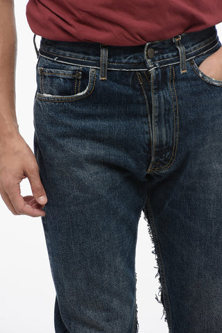 MM8 PENDLETON Jeans Relaxed Fit con Orlo in Lana