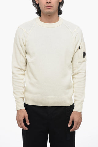 Wool SEA ISLAND Sweater with Visible Stitching